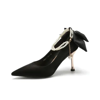 KATHRYN WILSON Distant Mountain Lotus Slim Heel High Heels Women's