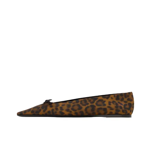 SAINT LAURENT Poppy Square Toe Ballerinas Women
s