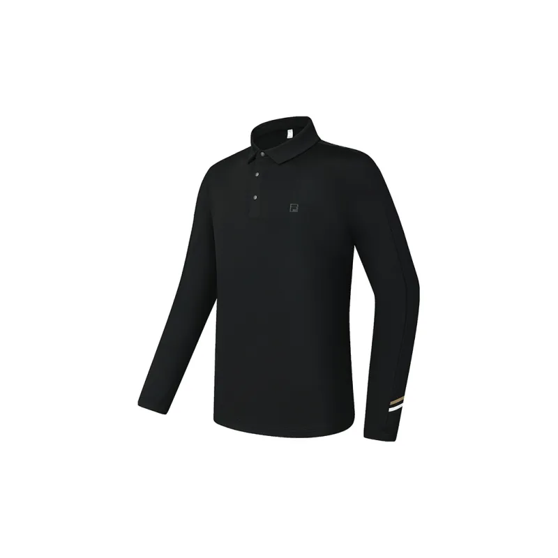 FILA Golf Series Polo Shirt Men's Pitch Black-1