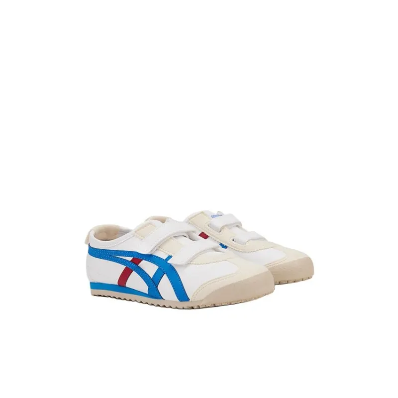 Onitsuka Tiger MEXICO 66 Abrasion Resistant Low Top Kids Lifestyle Shoes White Children Aged 3 7 Years Old-2
