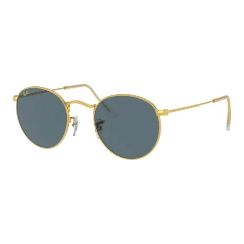 RayBan Metal Round Sunglasses Womens Black
