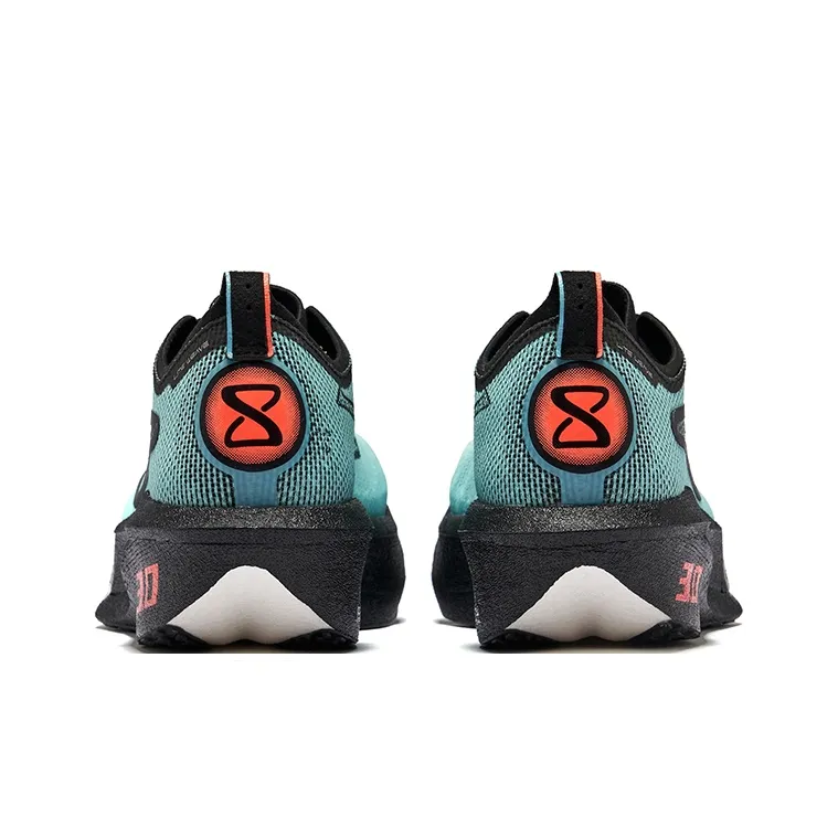 Erke Realm Of The Orchid 3.0 Cushioning Breathable Rebound Low Top Running Shoes Men's Diving Blue Jet Black-5