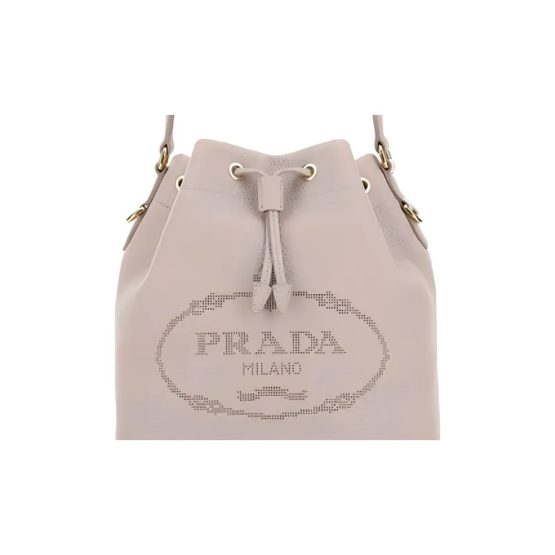 PRADA Leather Handbag Women's Light Pink-3