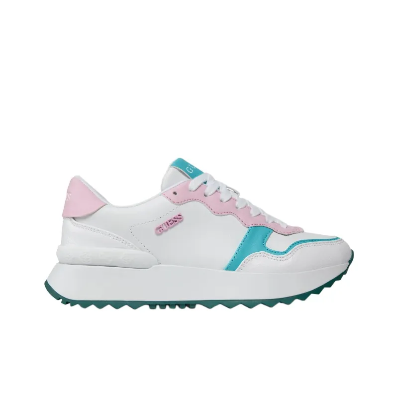 GUESS Low-Top Casual Shoes Women's White Pink-1