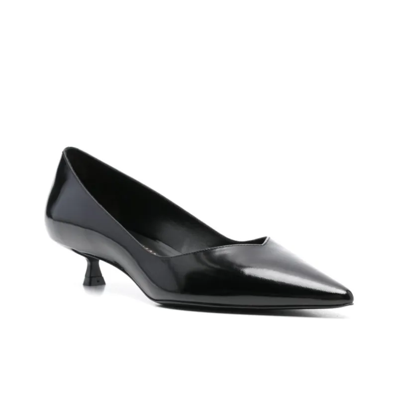 Stuart Weitzman/SW Eva Spool Heel High Heels 3.5cm Women's Black-2