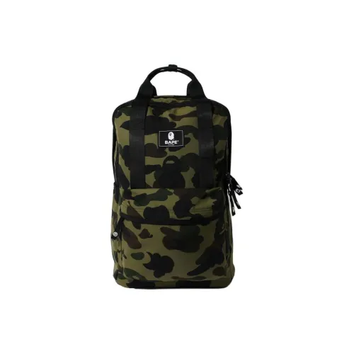 A BATHING APE Nylon Backpack Regular Men's Green