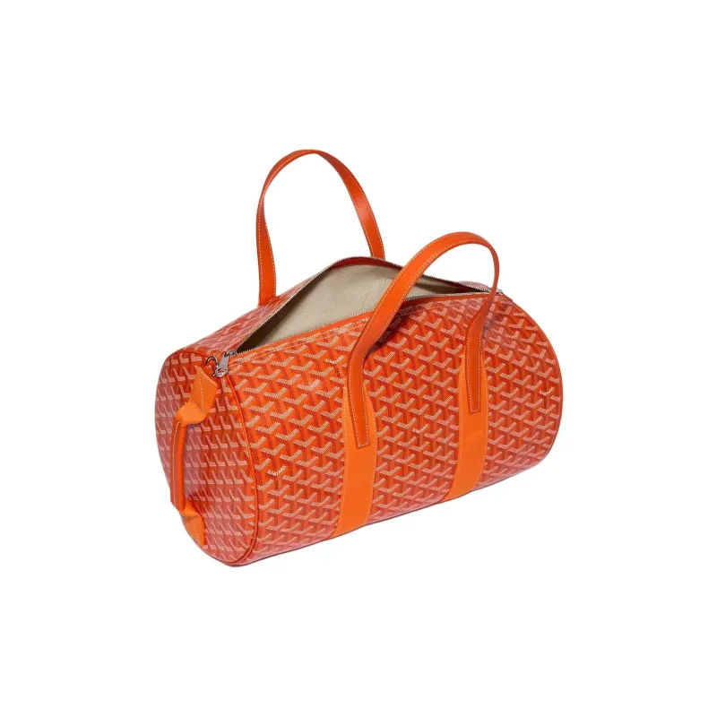 GOYARD Canvas With Calfskin Sports Bag Travel Bag Unisex Orange-2
