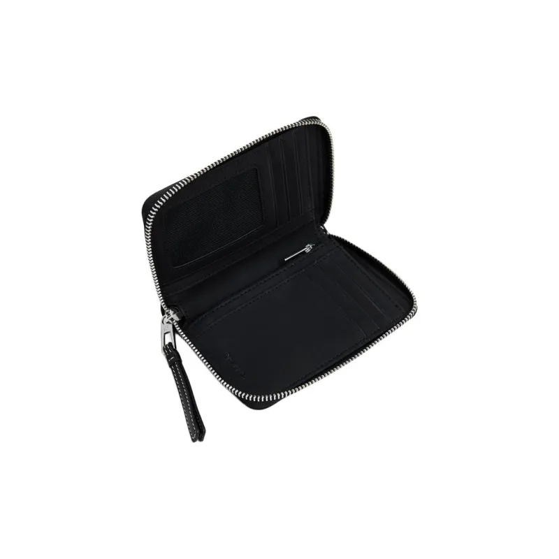 Desigual Polyurethane Wallet Small Size Women's Black-3