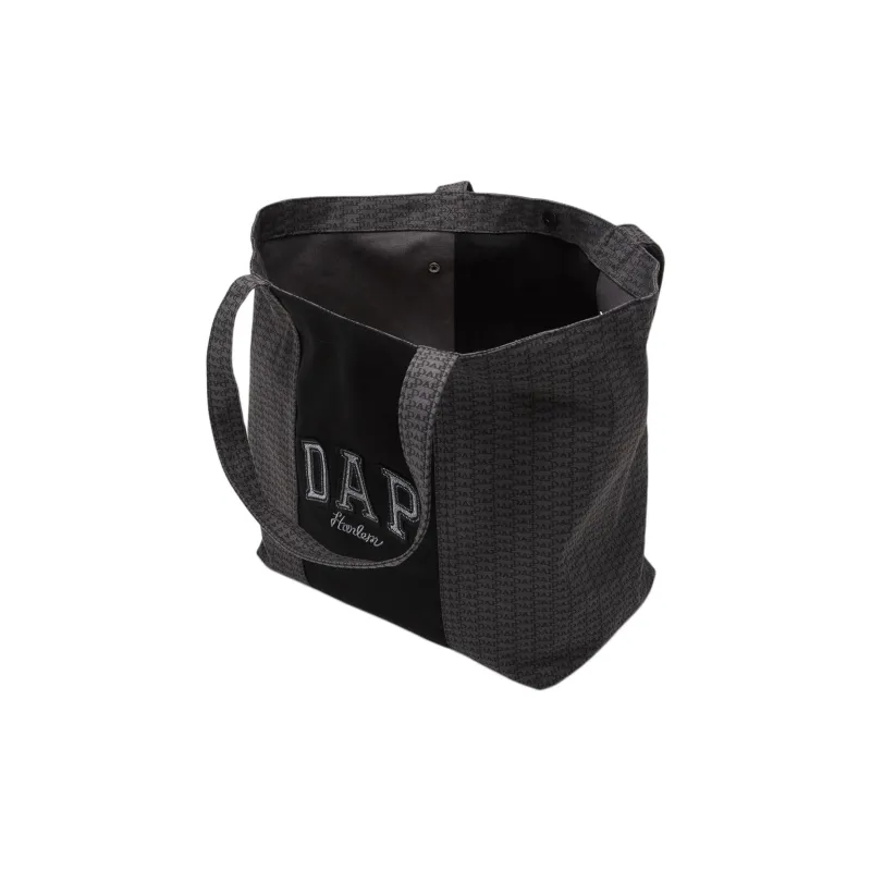 GAP GAP X Dapper Dan Collaboration Cotton Tote Bag Shopping Bag Shoulder Bag Handbag Regular Unisex Black-2