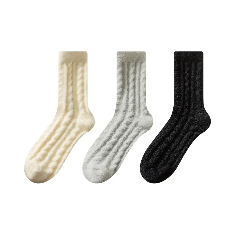 XXLLG Knee High Socks Women's 3 Pack-5