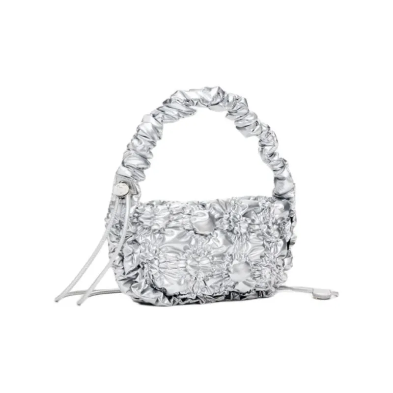 Desigual Polyester Shoulder Bag Small Size Women's Silver-2