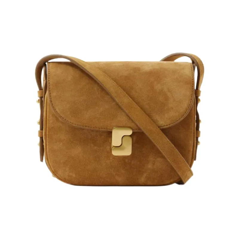 SOEUR Cow Leather Shoulder Bag Mini Women's Camel-0