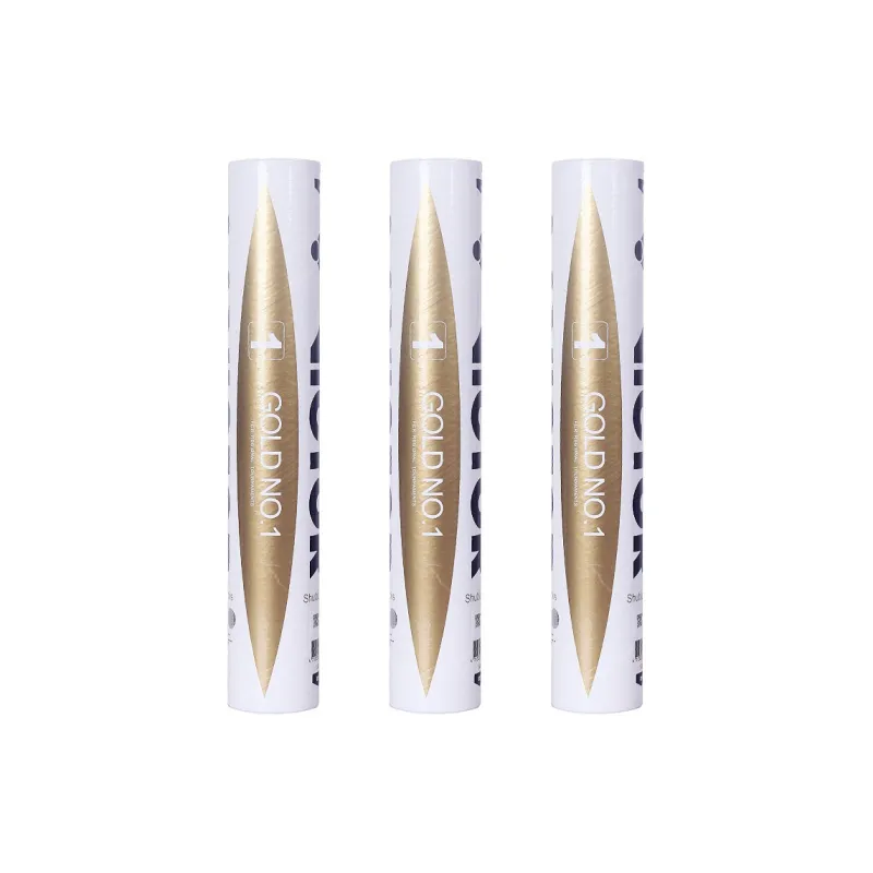 VICTOR Golden Yellow Collection Duck Feather Shuttlecock 12 Pack Water Duck Feather All Round Duck Feather Shuttlecocks-7