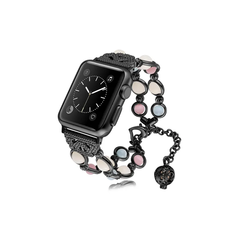 AOMN Watch Band Apple Compatibility Agate Jewelry Glow In The Dark Bead Material-0