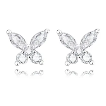 Muyan S925 Silver Stud Earrings Women's