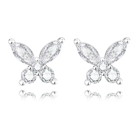 Muyan S925 Silver Stud Earrings Women's