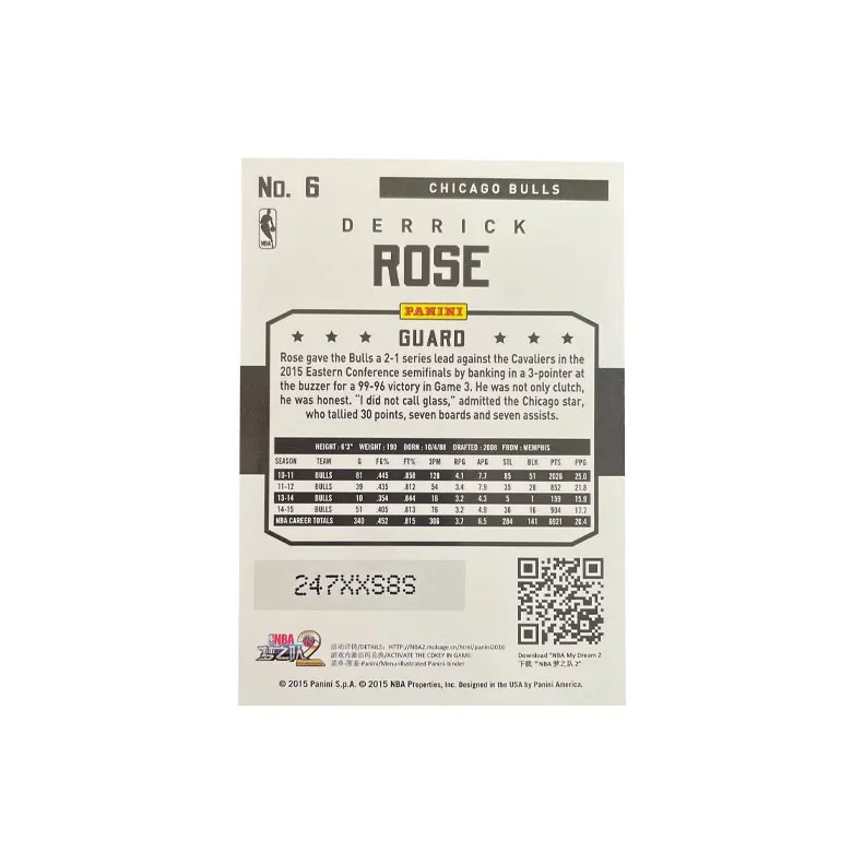 PANINI 2015 16 Bulls Derrick Rose Refringence Firework Fold Large Scale Special Edition Sports Cards 1 Pc-1