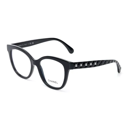 CHANEL Plate Frame Square Eyeglass Frames Women's