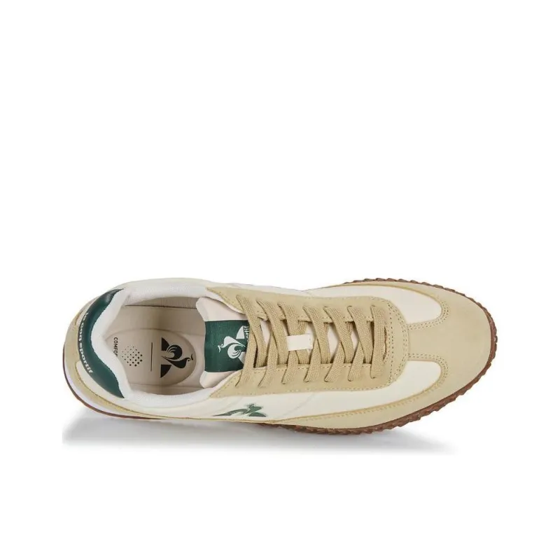Le Coq Sportif Anti Slip Wear Resistant Low Top Casual Running Shoes Unisex Beige-3