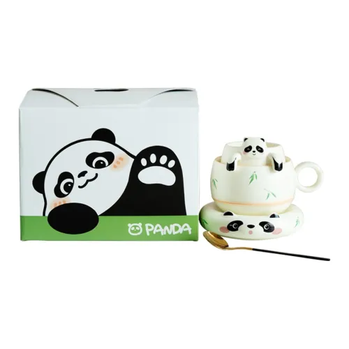 Topology Coffee Cup Cute Office Cup Tea Cup Water Cup Tea Strainer Tarepanda Cat Green Bamboo Tea And Coffee Cup