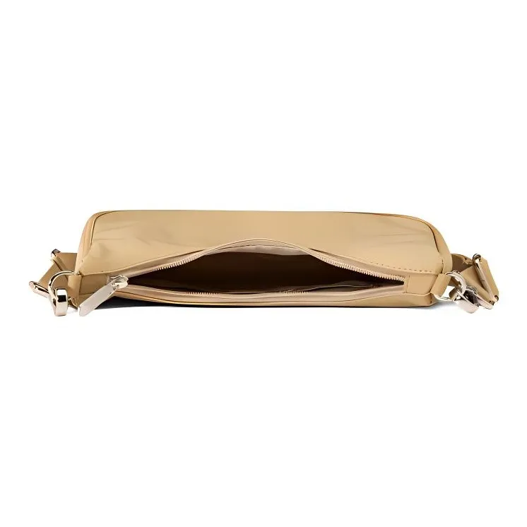Skechers LeSportsac Collaboration Fabric Shoulder Bag, Crossbody Bag Regular Unisex Beige Umber-4
