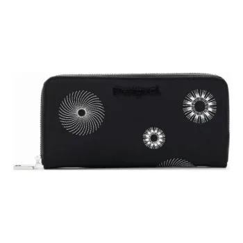 Desigual Polyester Wallet Large Size Women's Black
