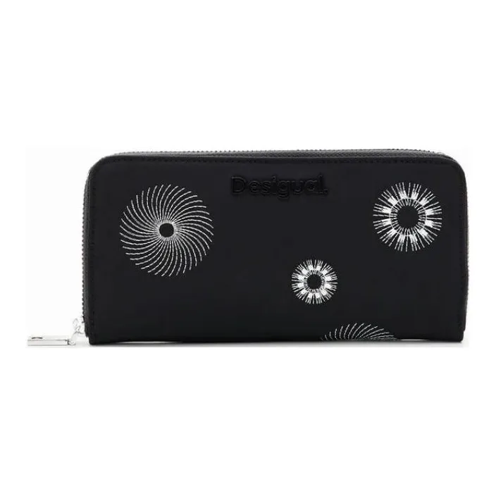 Desigual Polyester Wallet Large Size Women's Black-0