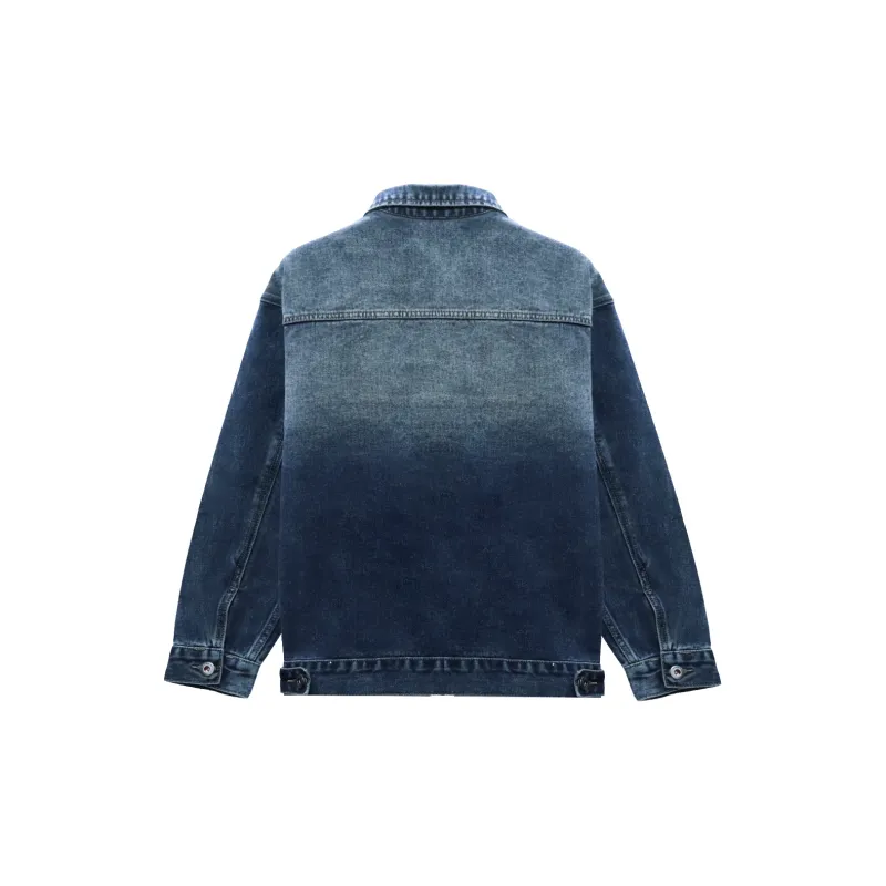 WILD LEADER Denim Jacket Unisex Nostalgic Blue-1