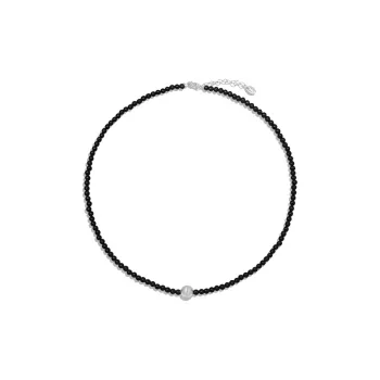 AWE S925 Silver Seed Bead Luxury Minimalist Accessories Fall And Winter Sweater Chain Necklace Women's