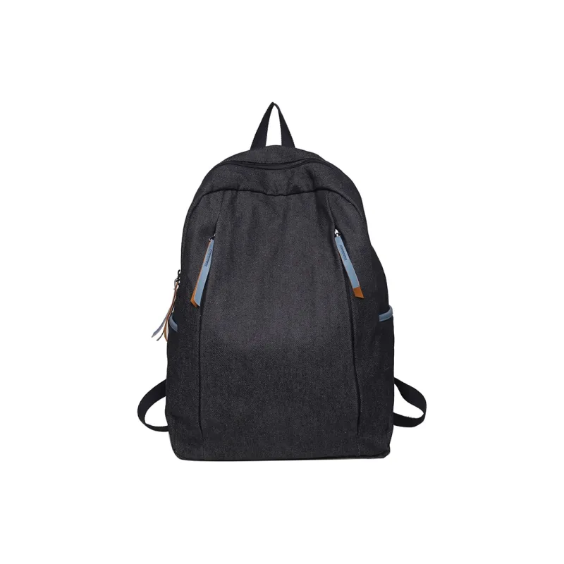 SUN ERATH&U Nylon Backpack Unisex Black/Blue-0