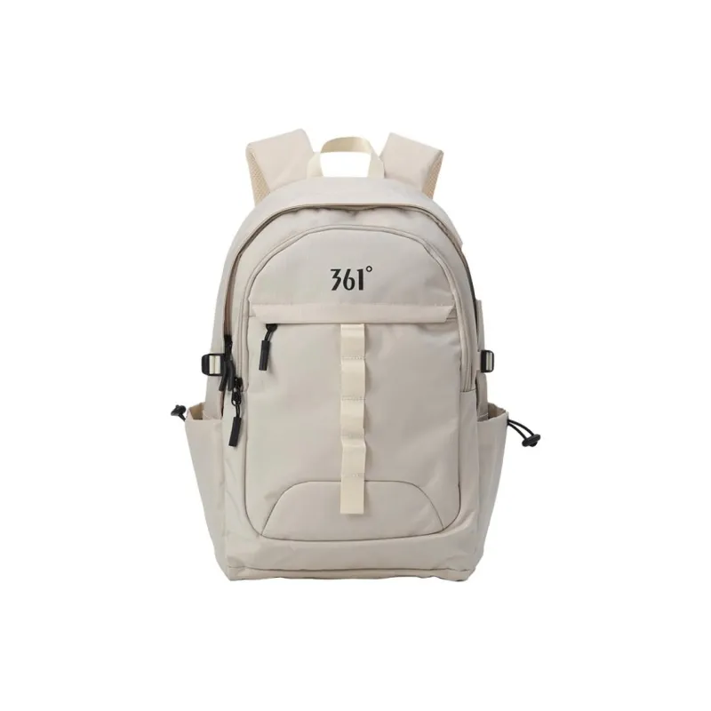 361° Polyester Backpack Travel Bag Storage Bag Regular Unisex Black/Ecru-3
