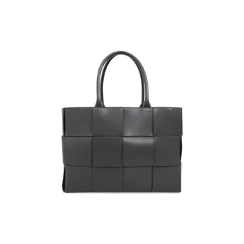 Bottega Veneta ARCO TOTE Series Calfskin Tote Bag Shopping Bag Handbag Men's Gray