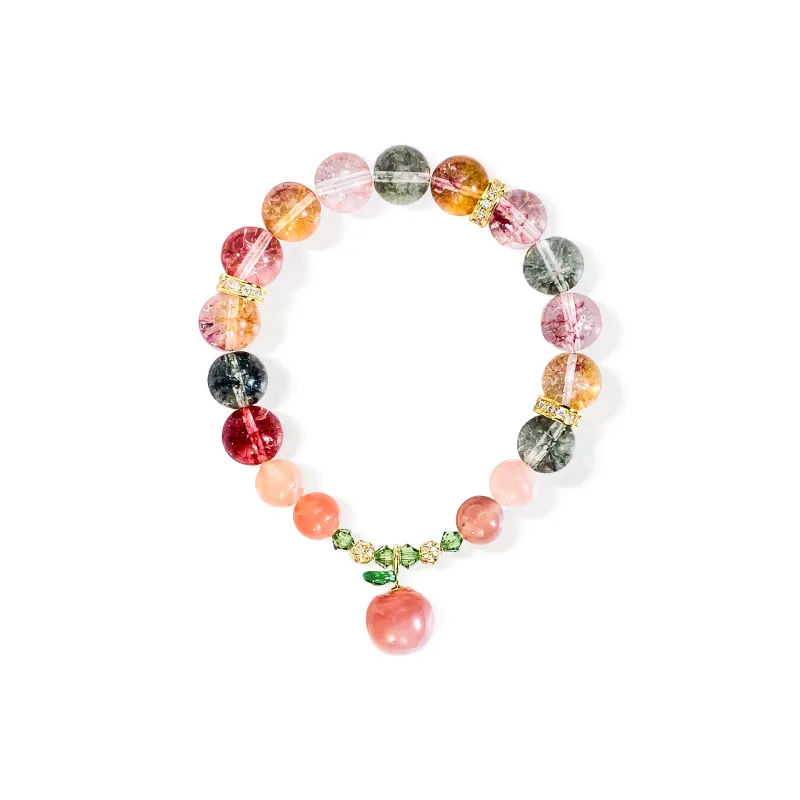 DVNRR Colored Glaze Jade Bracelets Women's-0