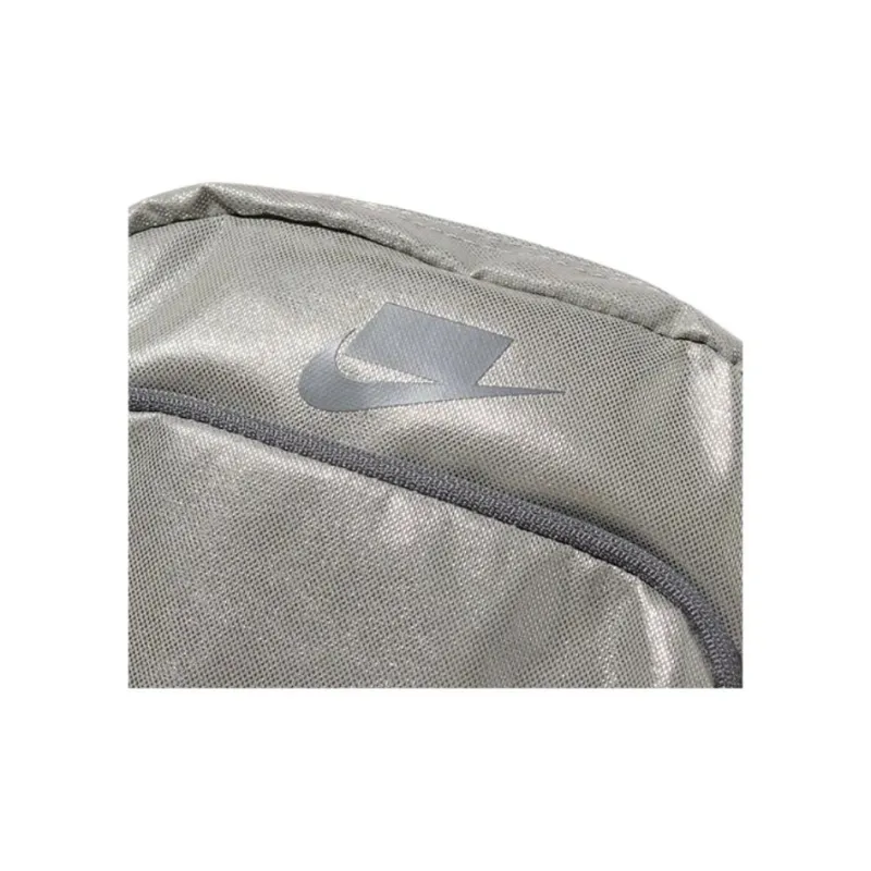 Nike Polyester Shoulder Bag, Crossbody Bag Regular Unisex Silver Gray-4