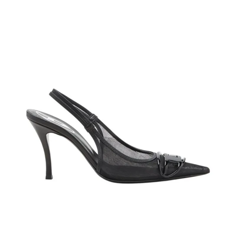 DIESEL Slim Heel High Heels Women's Black-1