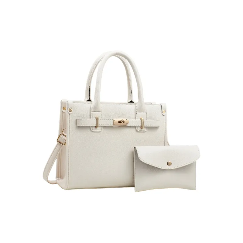 Bywhich PU Handbag Crossbody Bag Women's Black/White/Khaki-1