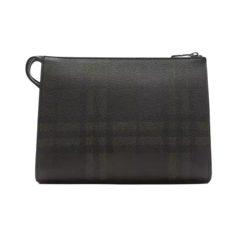 Burberry Calfskin Clutch Men's Slate-2