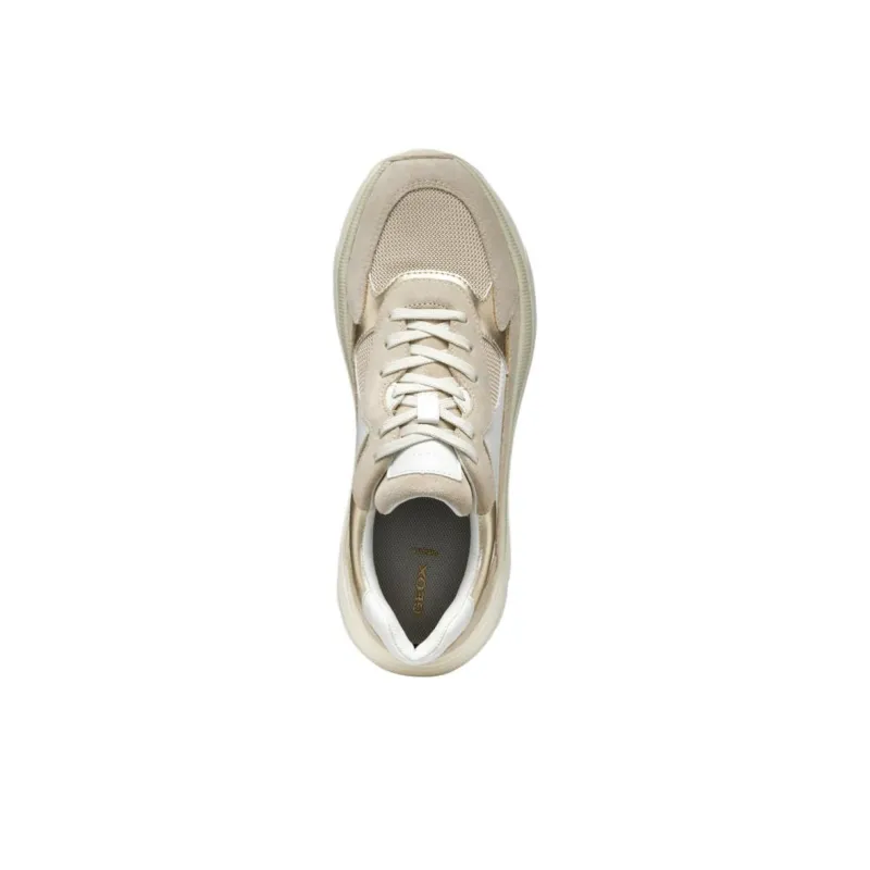 GEOX Diamanta Abrasion Resistant Slip Resistant Low Top Casual Shoes Women's Light Taupe-6
