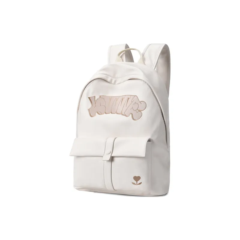 LOVVVVE PU Cortex Student Backpack Unisex Black Red White/Blue/Pink-13