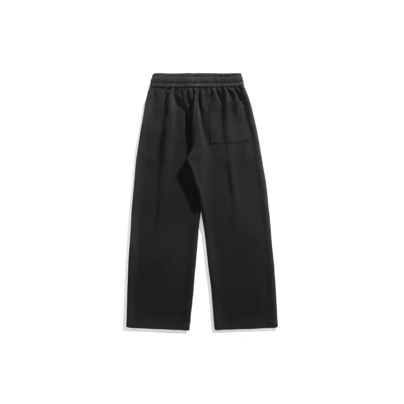 HOKLV Knitted Sports Pants Unisex Black-1