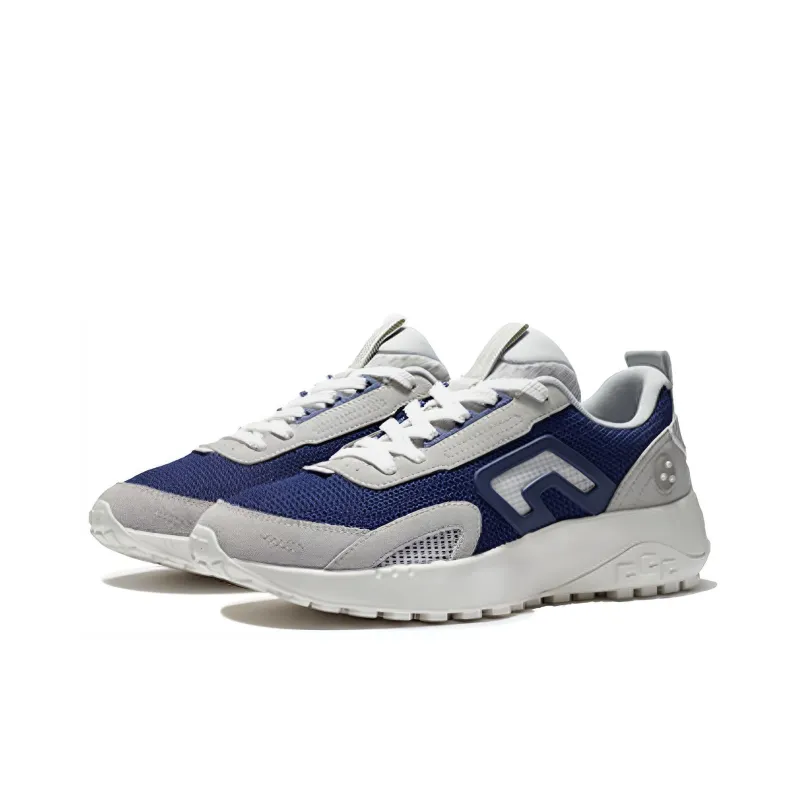 LiNing CF Yuehua 2.0 Cushioning, Slip Resistant, And Abrasion Resistant Low Top Casual Shoes Men's Gray Blue-2