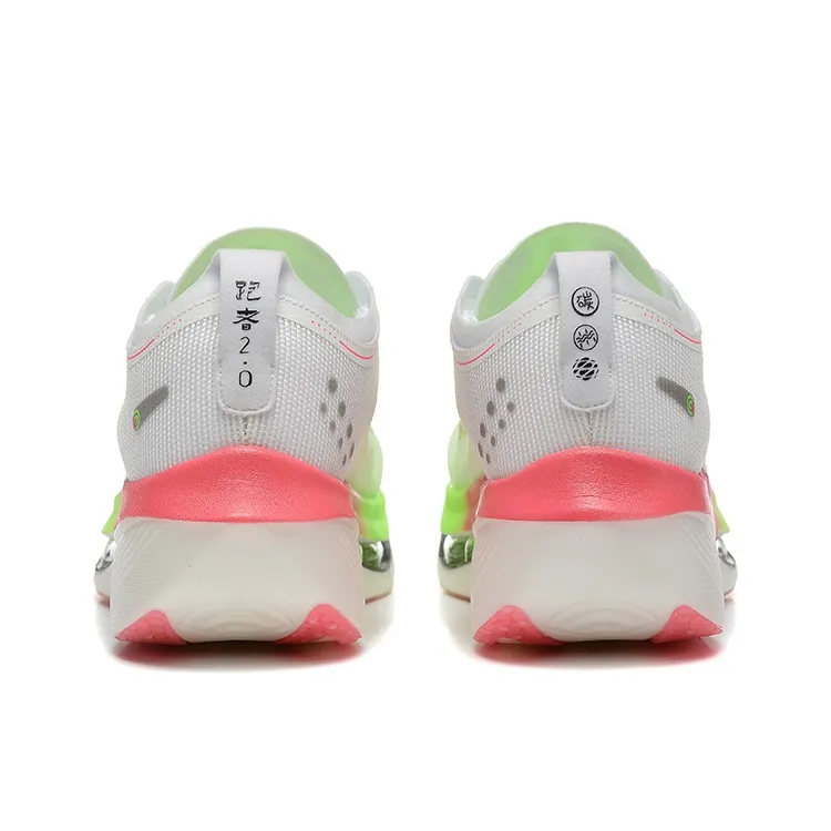 DUANGOU Running Shoes Unisex Low Top White, Green, Pink/Glow In The Dark-2