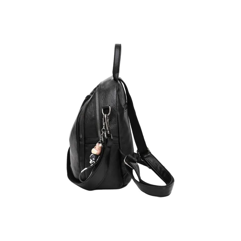 REDOO PU Backpack Regular Women's Black-4