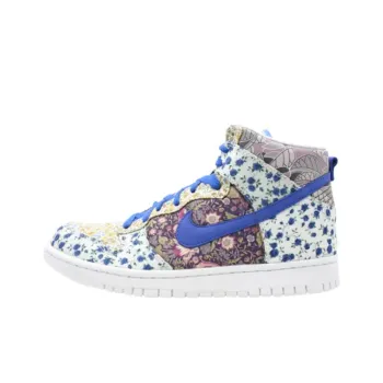 Nike Dunk High Wear-resistant And Lightweight High-Top Skateboard Shoes Women's Blue