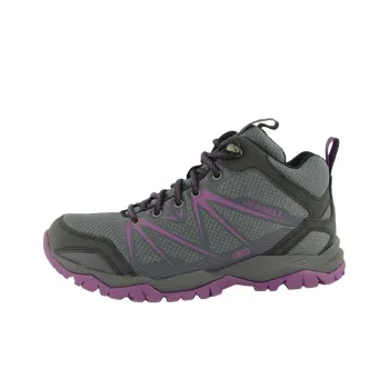 MERRELL Waterproof And Wear resistant Ankle Length Outdoor Boots Women's Gray