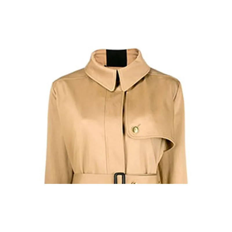 Givenchy Trench Coats Women's Khaki-4