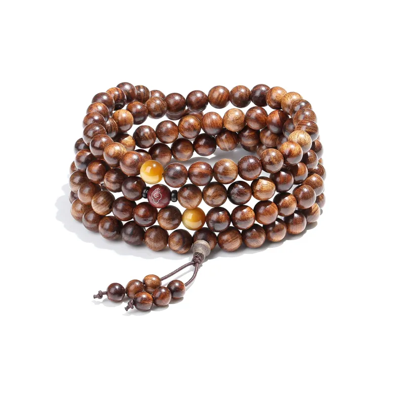 PUTUOSHANWENCHUANG Sandalwood Bracelets Unisex-7