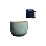 Ru Kiln Ice Flower Glaze Host Cup[Yuanzun Style]Gift Box Set