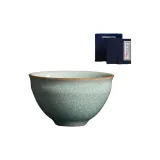 Ru Kiln Ice Flower Glaze Host Cup[General Style]Gift Box Set