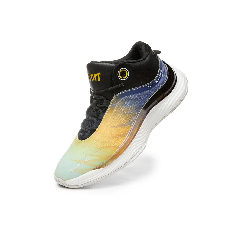 VOIT Basketball Shoes Unisex Low Top Fruit Green/Black-5